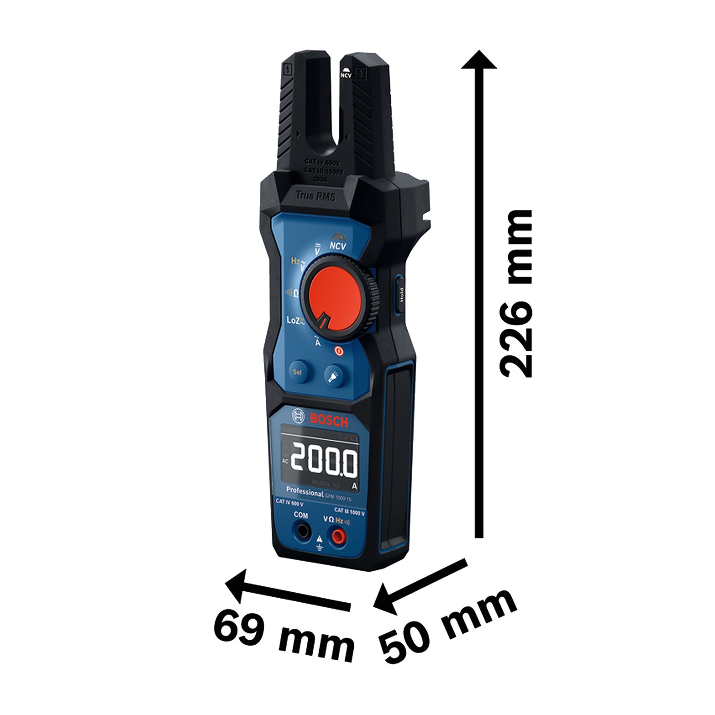 Amperímetro Bosch Gfm 1000-15 + Bateria 3.7v 1.0 Ah