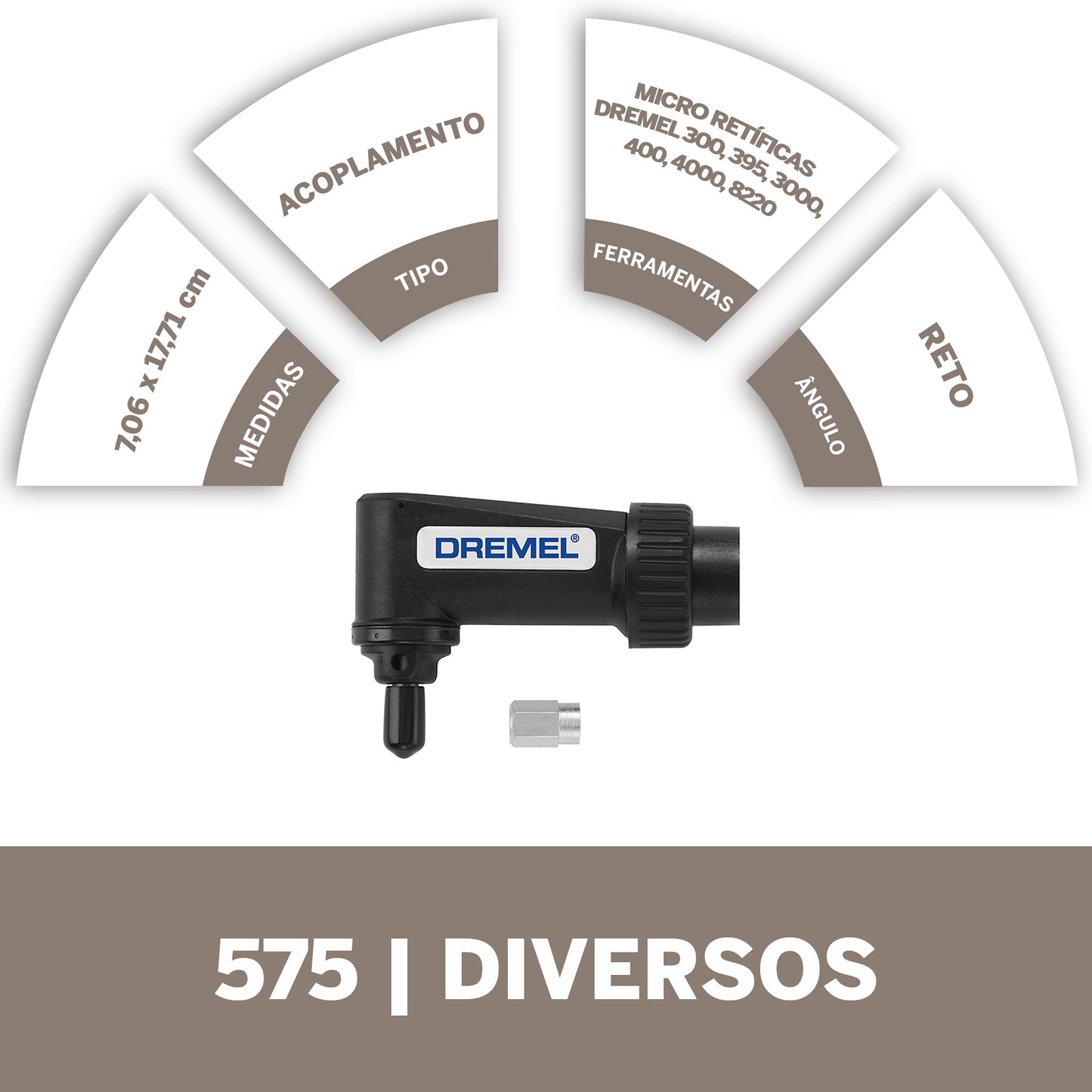 Acople En Angulo Recto Dremel 575d