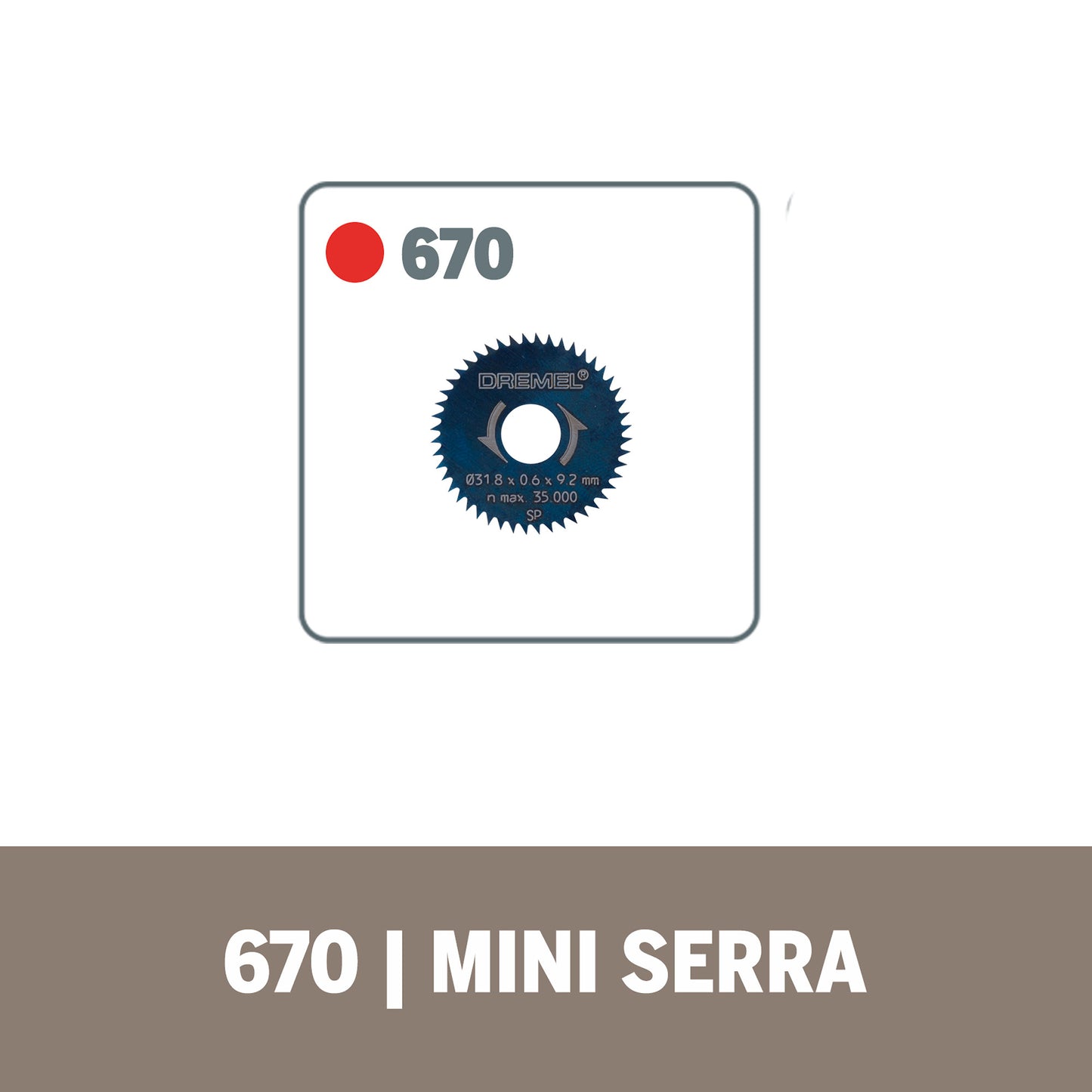 Mini Sierra Circular Dremel 670 Para Minitorno + Disco Rex