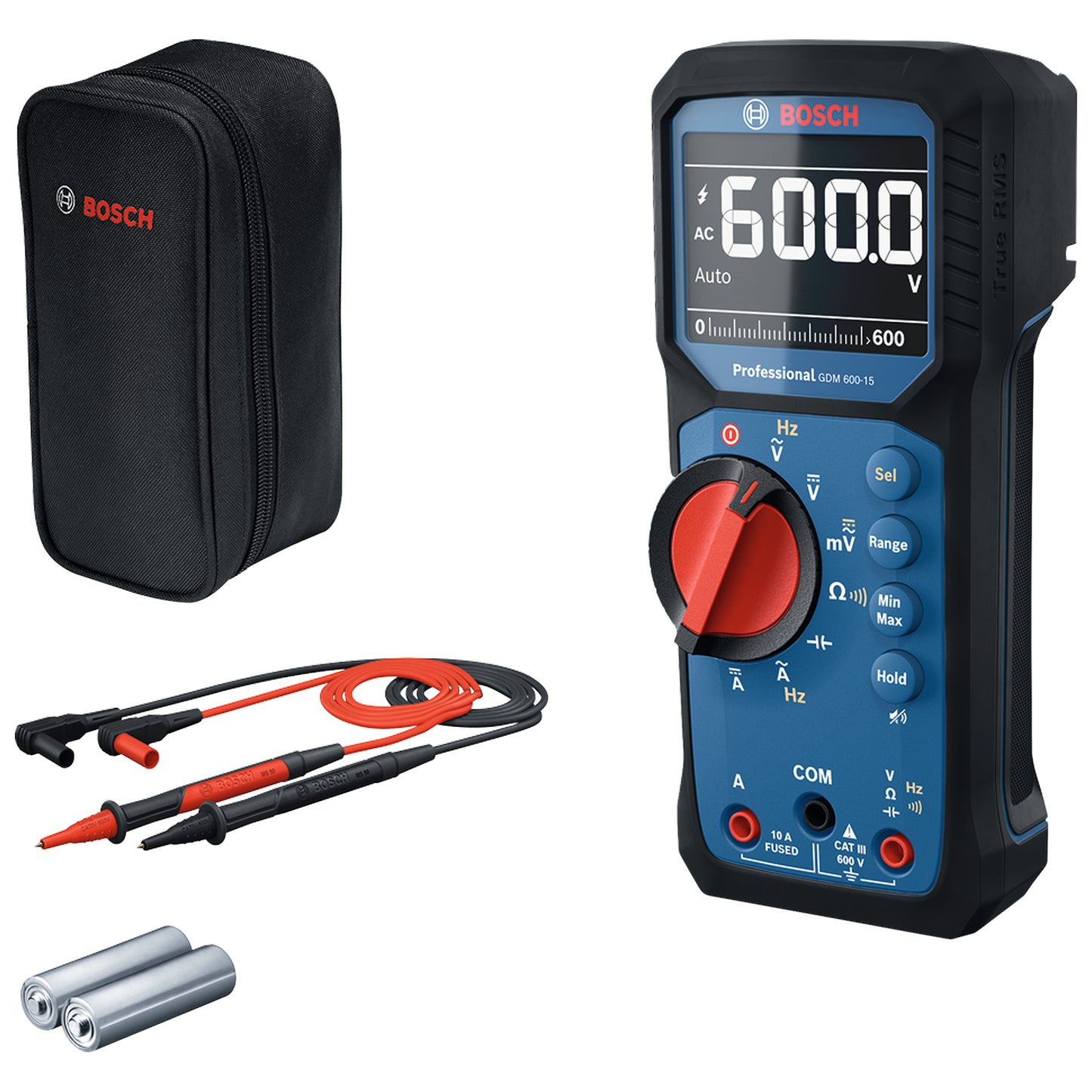 Multímetro Digital Bosch Gdm 600-15 600v + Bateria 3.7v 1.0 Ah