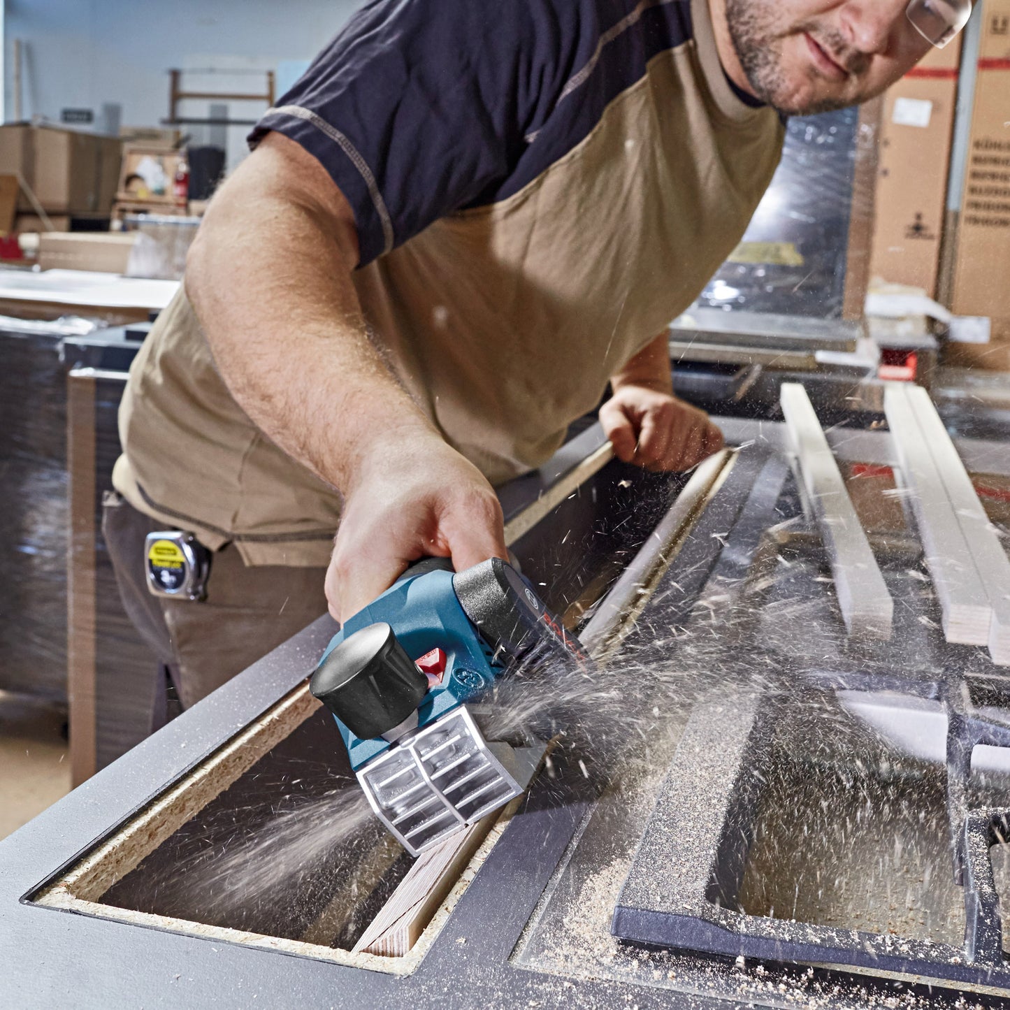 Cepillo Para Madera Inalámbrico Bosch Gho 12v-20, 12v Sb Heavy Duty