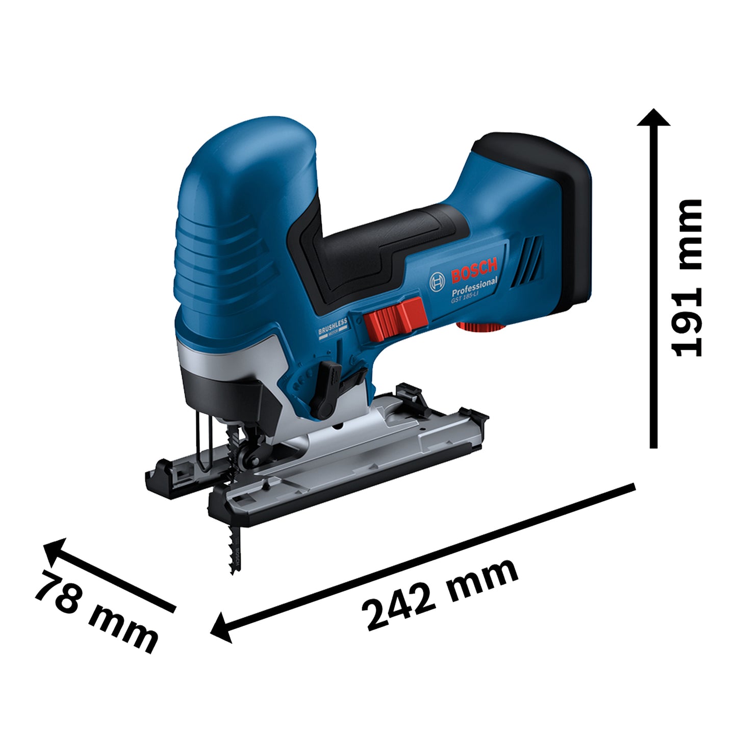 Gst 185-li Professional Sierra Caladora Inalámbrica Bosch 0 601 5B2 021