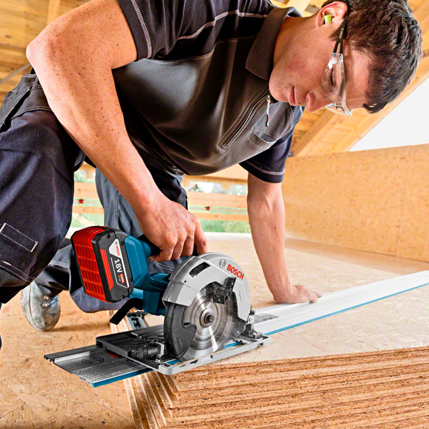 Sierra Circular Bosch Professional Heavy Duty Gks 18v-57