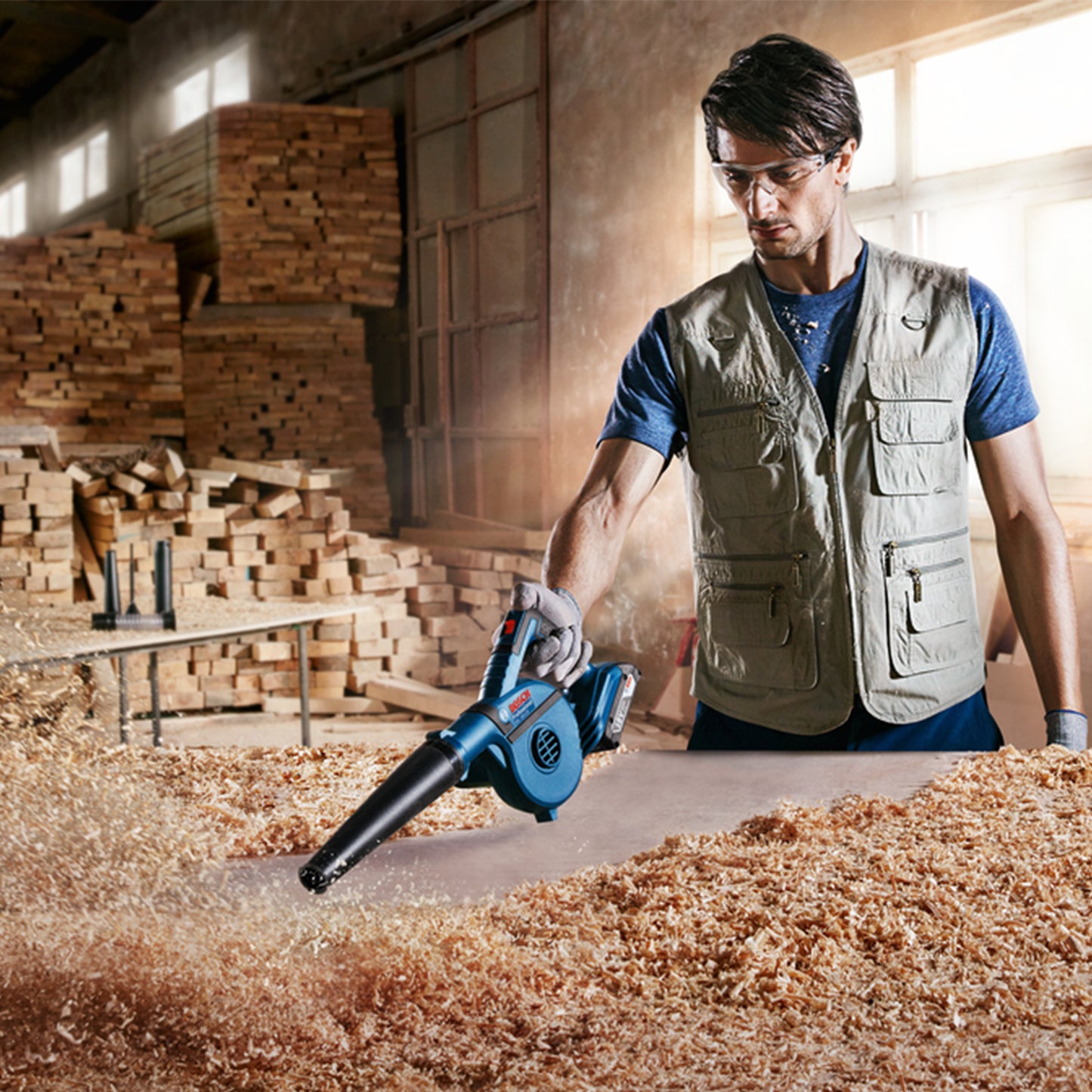 Sopladora De Aire Inalámbrica Bosch Gbl 18v-120