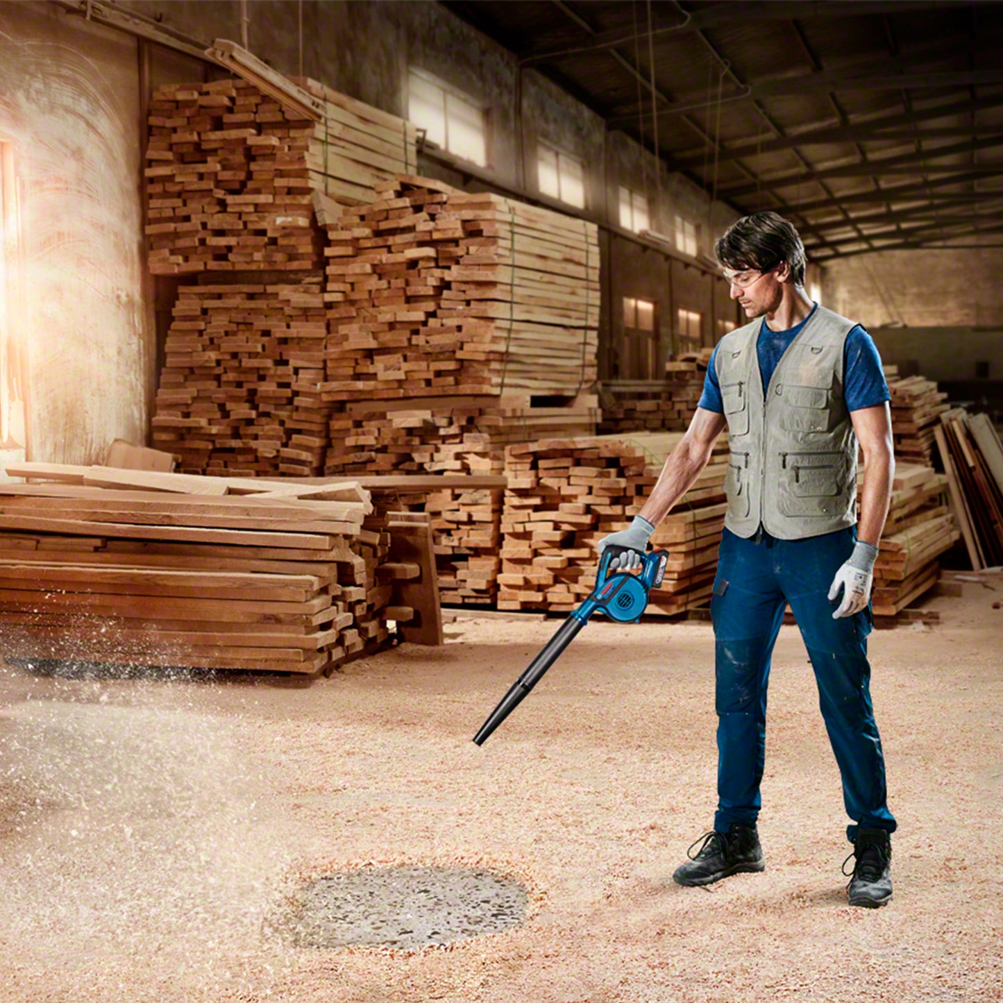 Sopladora De Aire Inalámbrica Bosch Gbl 18v-120