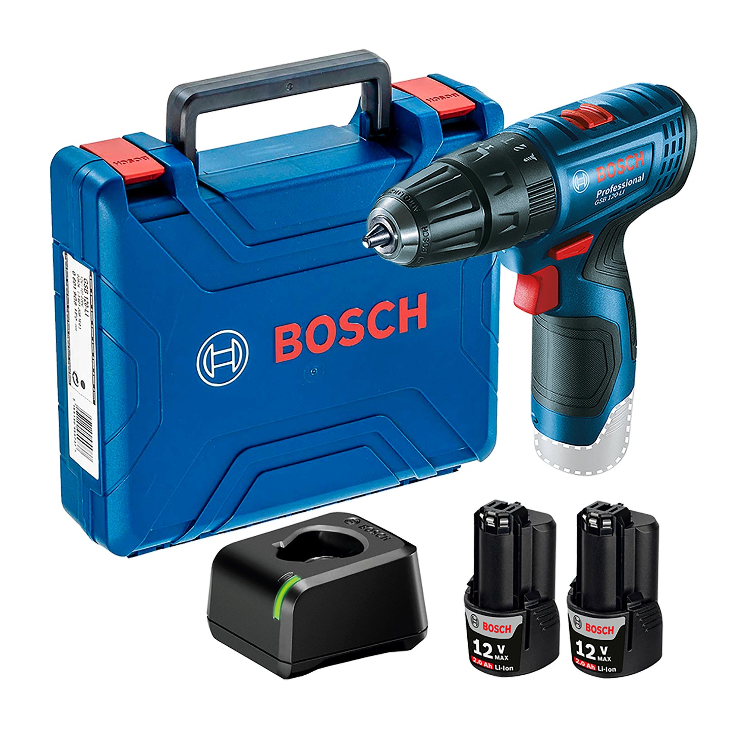 Rotomartillo Inalámbrico Bosch Gsb 120-li 2 Baterías Y Maletín