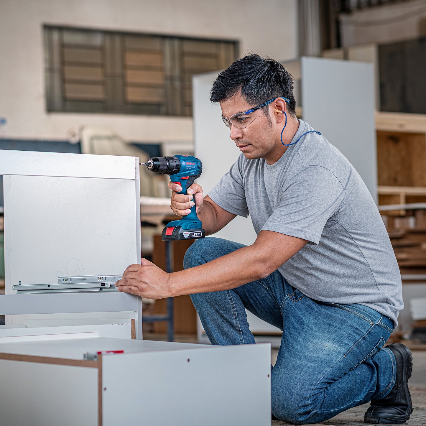 Bosch Gsb 185-li 18v 1 Batería Y Maletín Color Azul