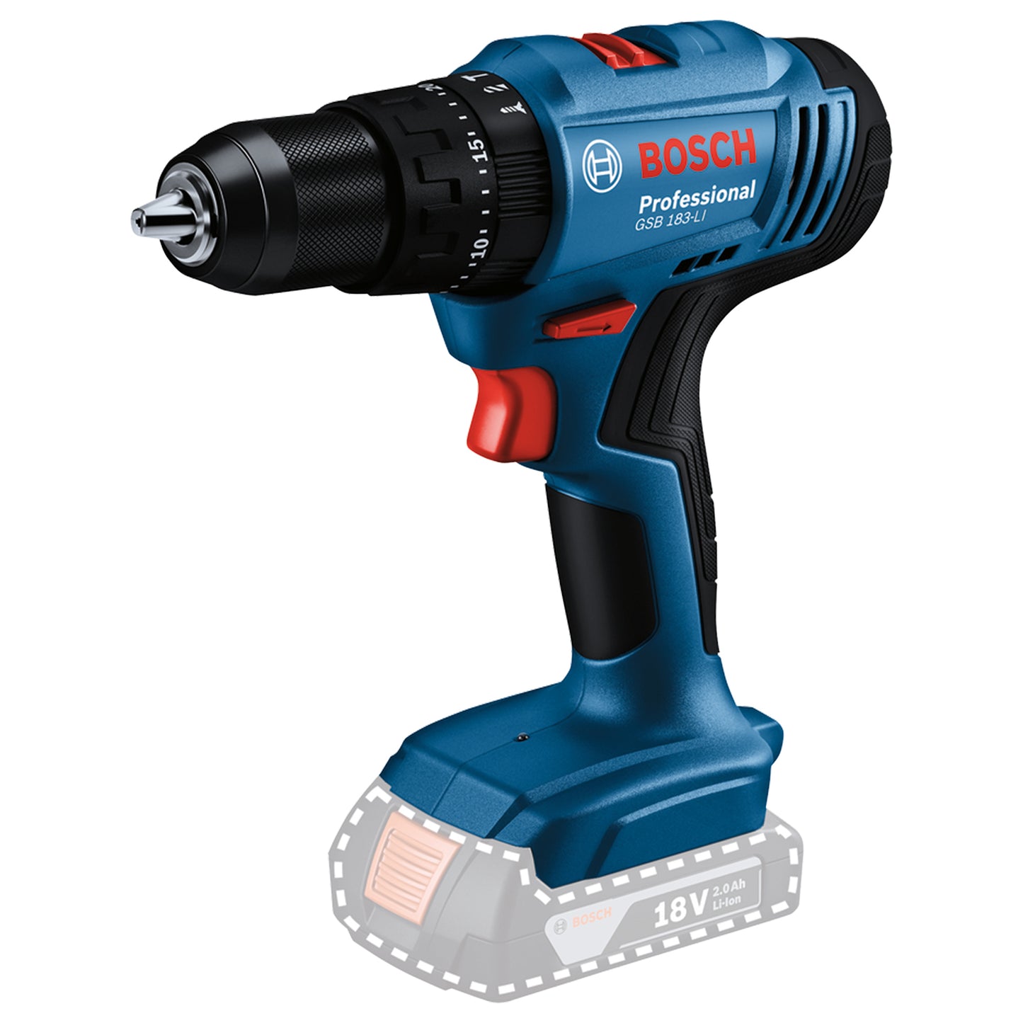 Taladro Percutor Bosch Gsb 183-li 18v Azul Sin Batería