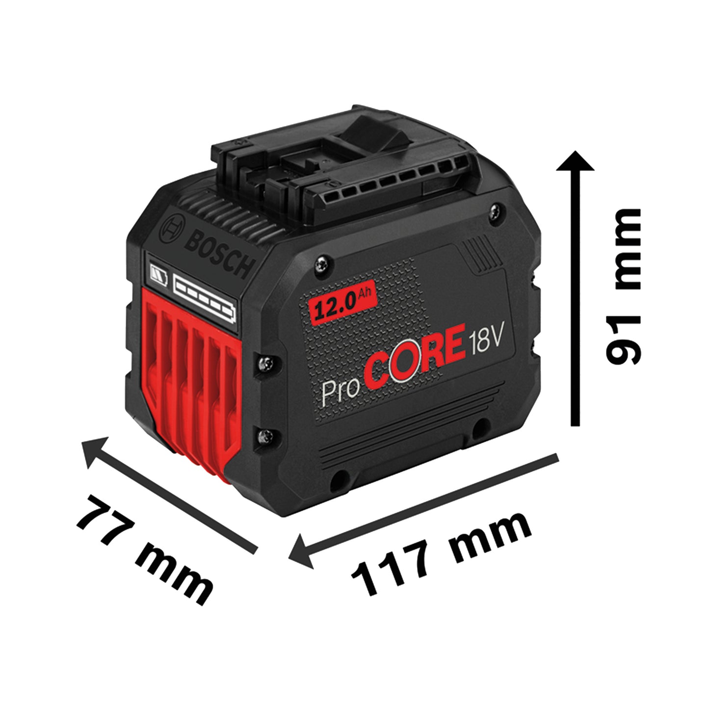 Batería De Iones De Litio Bosch Procore 18v 12 Ah