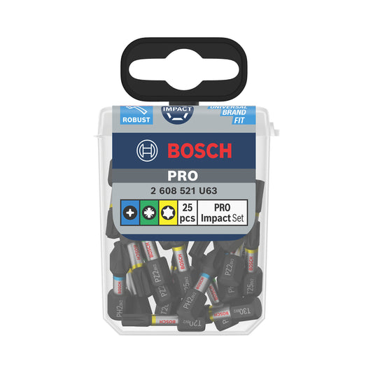 Kit Puntas De Impacto X 25mm 25 Pz Bosch 2608521u63