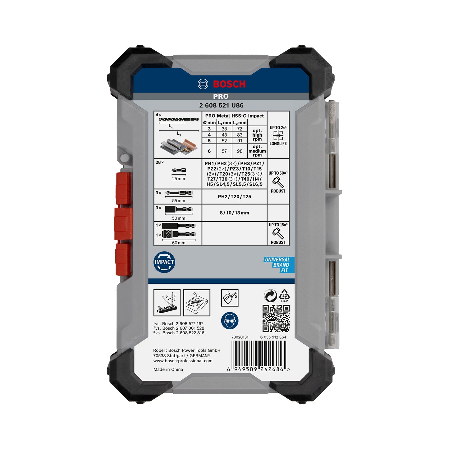 Bosch 40 X Pro Impact Metal Set De 40 Piezas