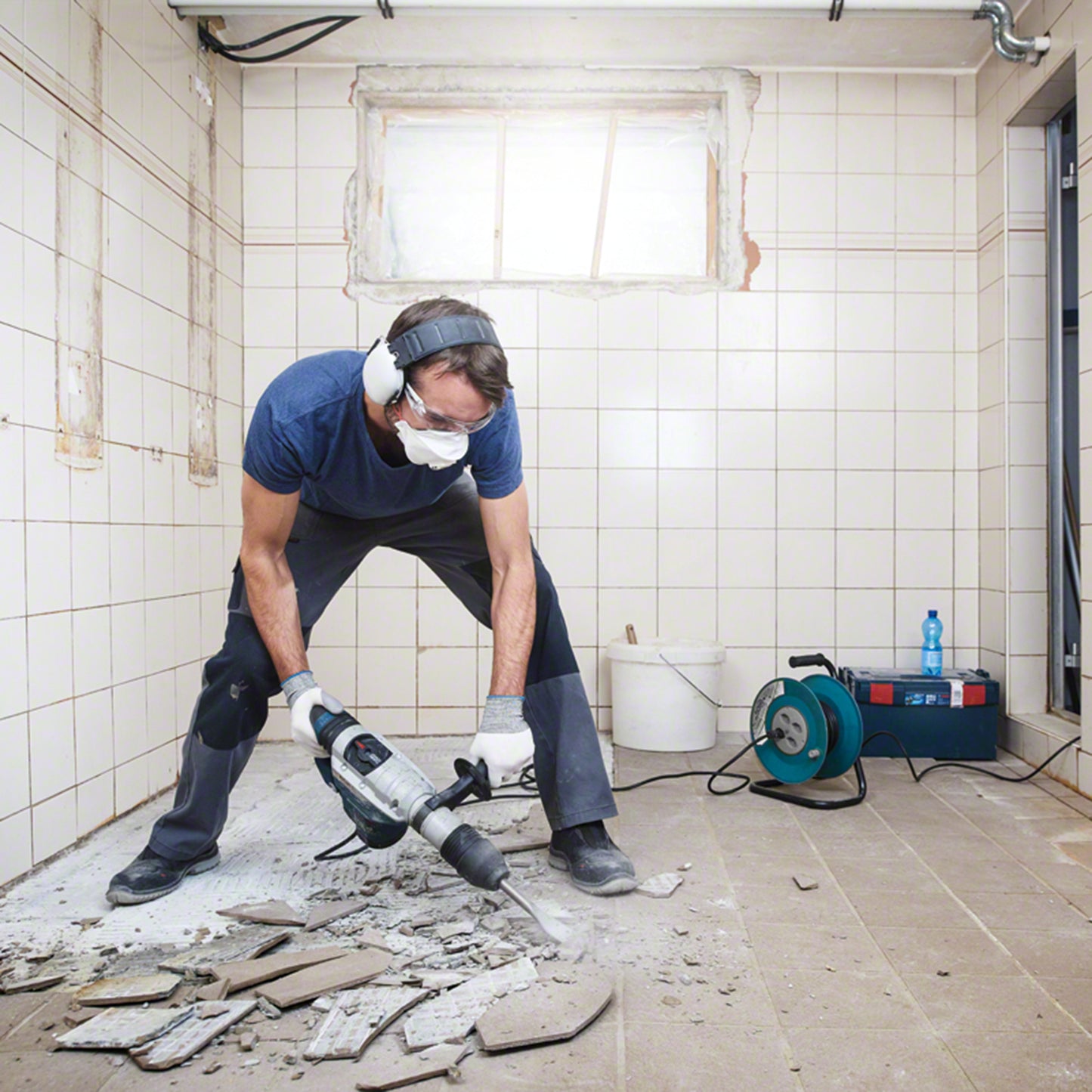 Set Brocas Y Cinceles Para Concreto Bosch Maletín 11 Piezas