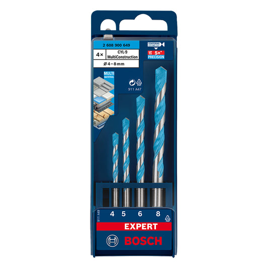 Kit De Brocas Multimaterial 4 Piezas Cyl-9 Bosch 2608900649