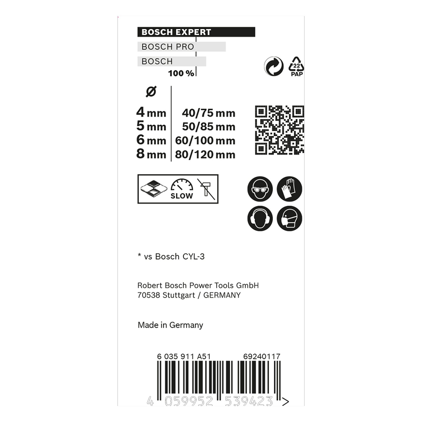 Kit De Brocas Multimaterial 4 Piezas Cyl-9 Bosch 2608900649