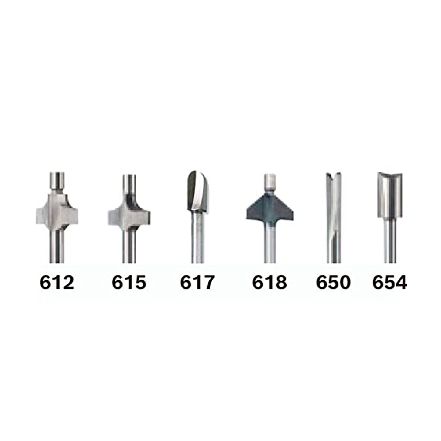 Dremel 692 Kit De Fresas Para Router, 6 Piezas