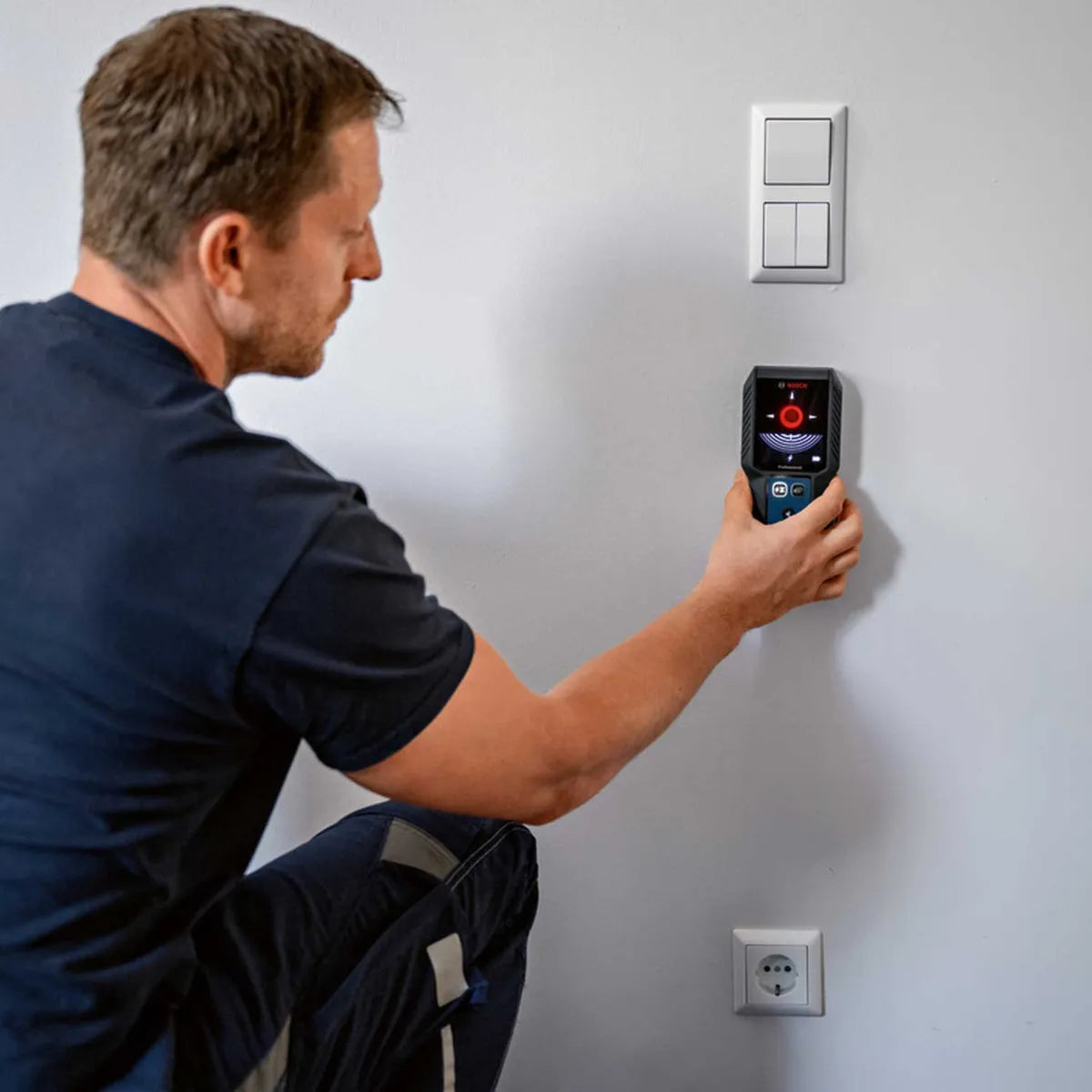 Detector Matriales Bosch Gms 120-27 Con Batería 3.7 V Color Azul