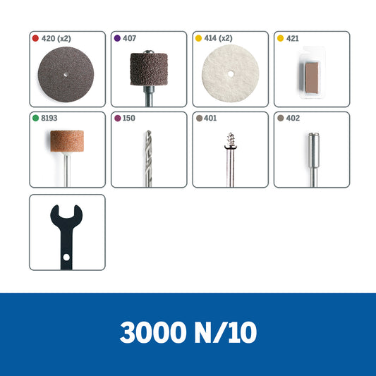 Mototool Dremel 3000-n/10 120w 50hz/60hz Color Gris 10 Acc