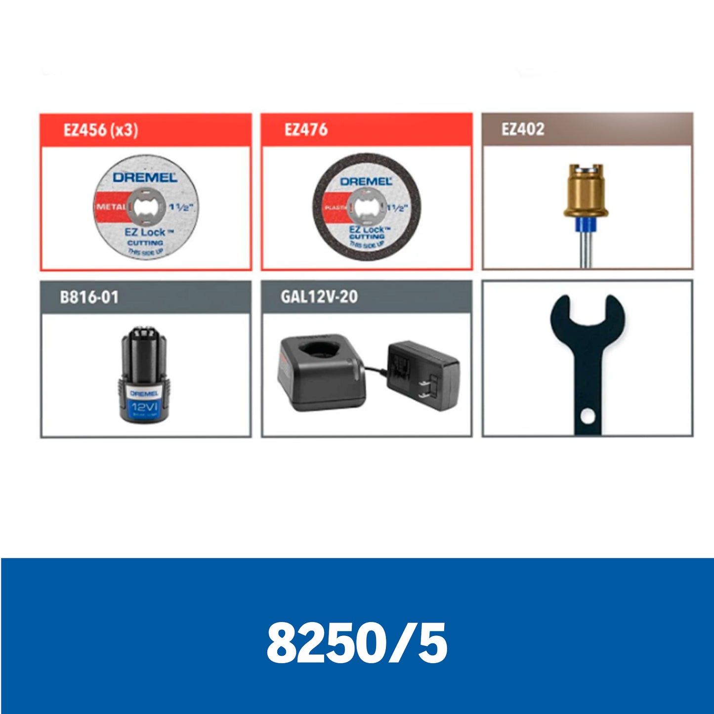 Dremel 8250 Mototool 36w + 5 Acc.+ Bateria + Estuche
