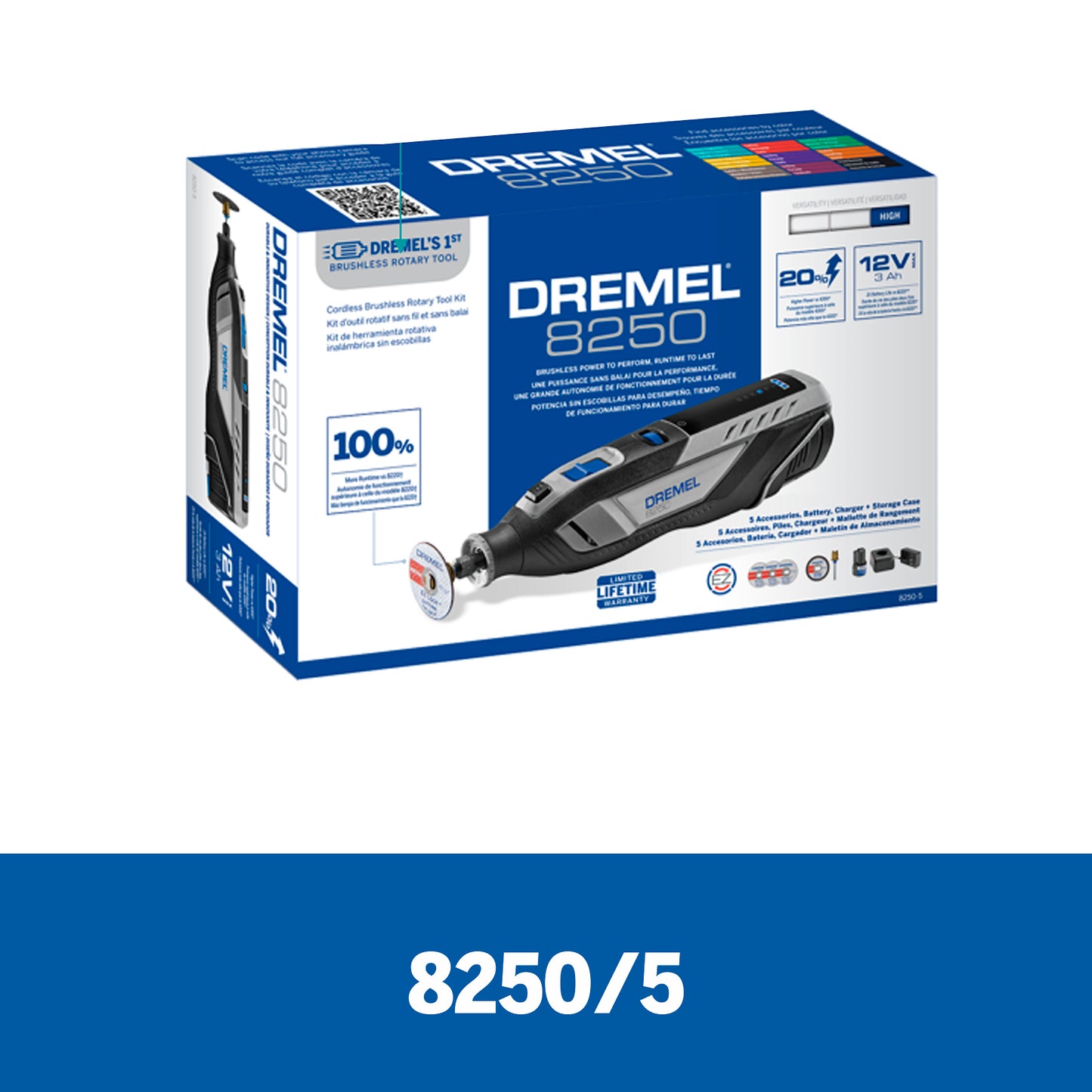 Dremel 8250 Mototool 36w + 5 Acc.+ Bateria + Estuche