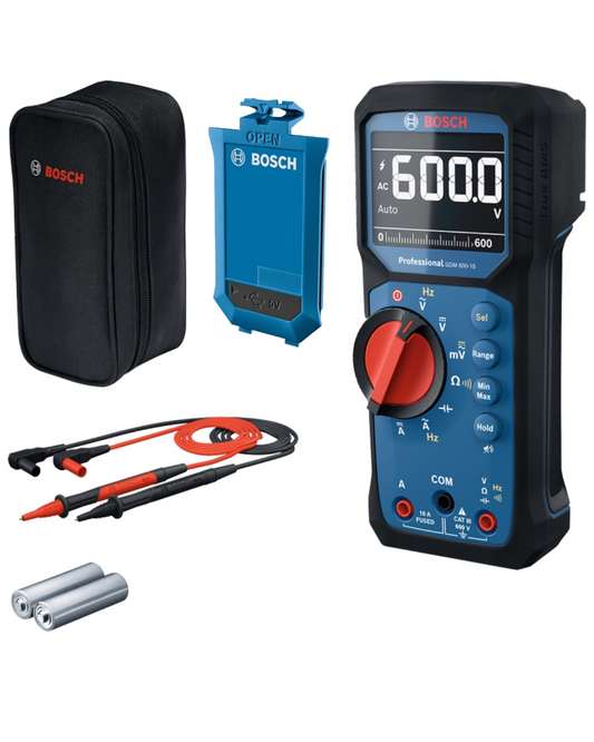 Multímetro Digital Bosch Gdm 600-15 600v + Bateria 3.7v 1.0 Ah